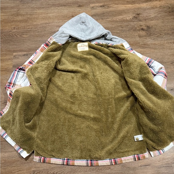 Weatherproof Sherpa Lined Hooded Flannel Shirt Jacket - Picture 5 of 8